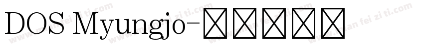 DOS Myungjo字体转换